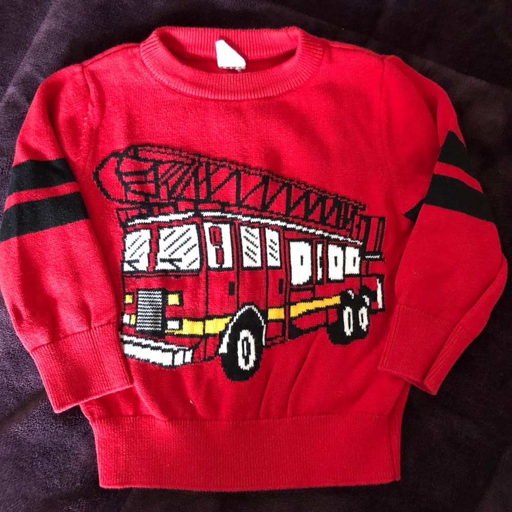 Fire Truck Sweater 🚒